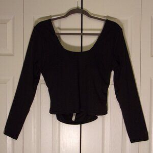 Women's Fabletics Square Open Back Long Sleeve Top Size XL